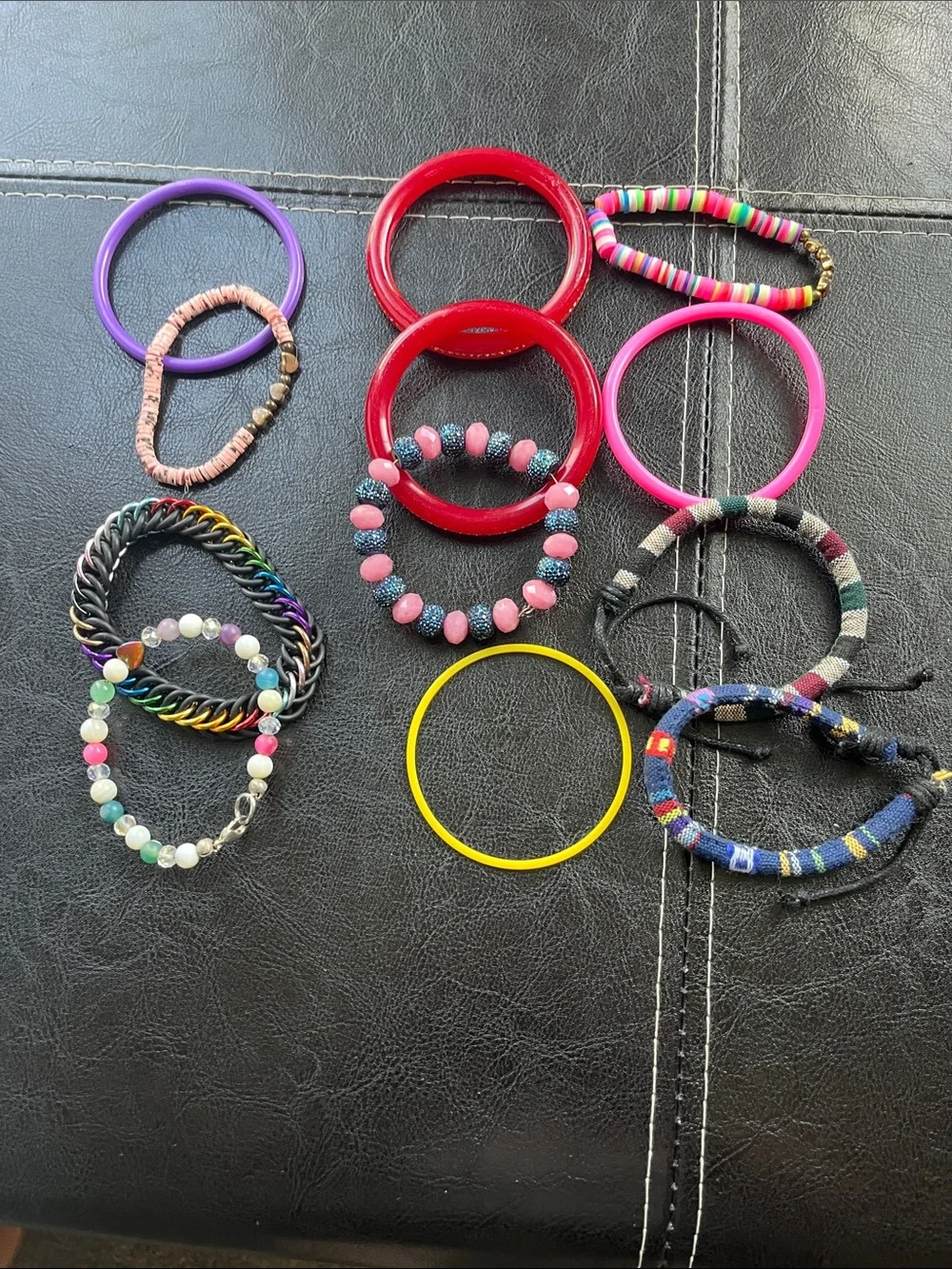 Source Unknown Kids Bracelet Set - Red, Pink, Purple, Yellow, Blue, Multicolor